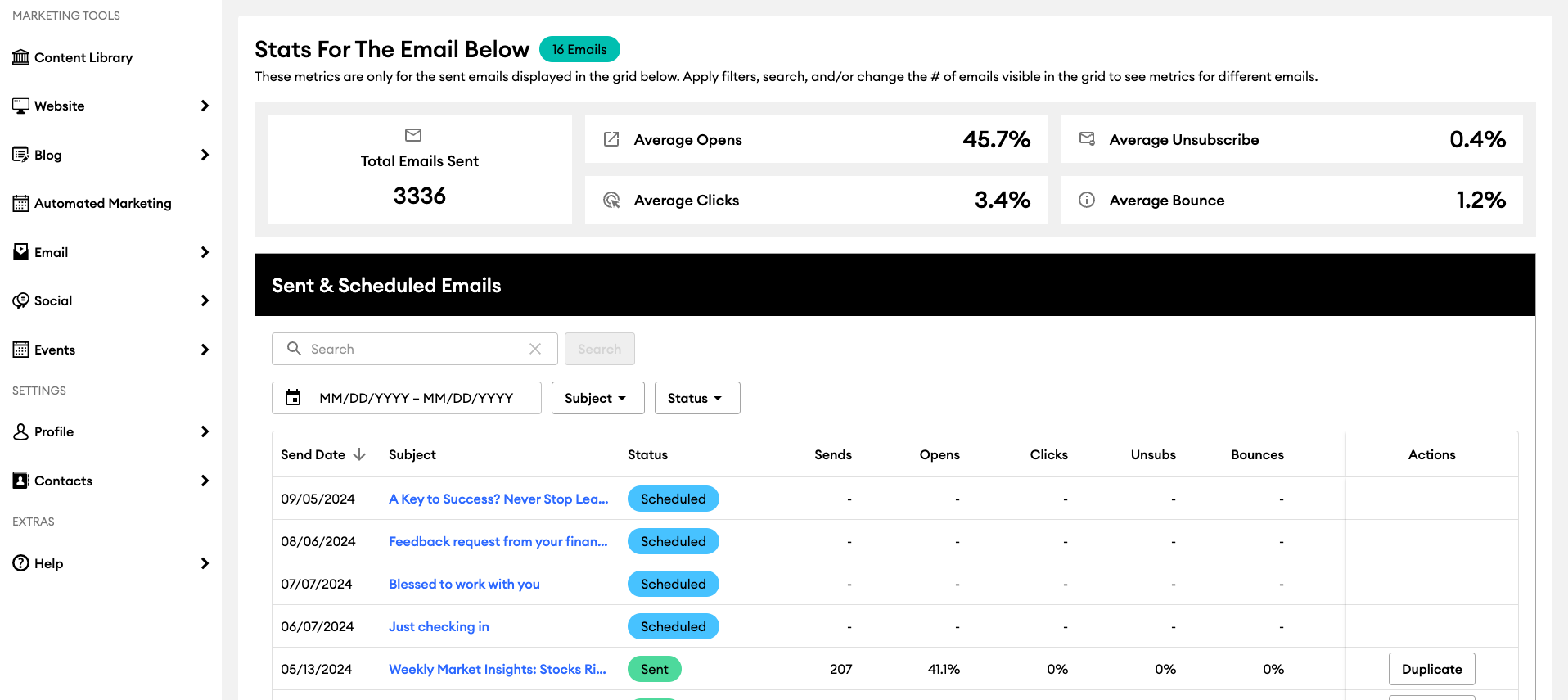 Sent & Scheduled Page Updates_ After